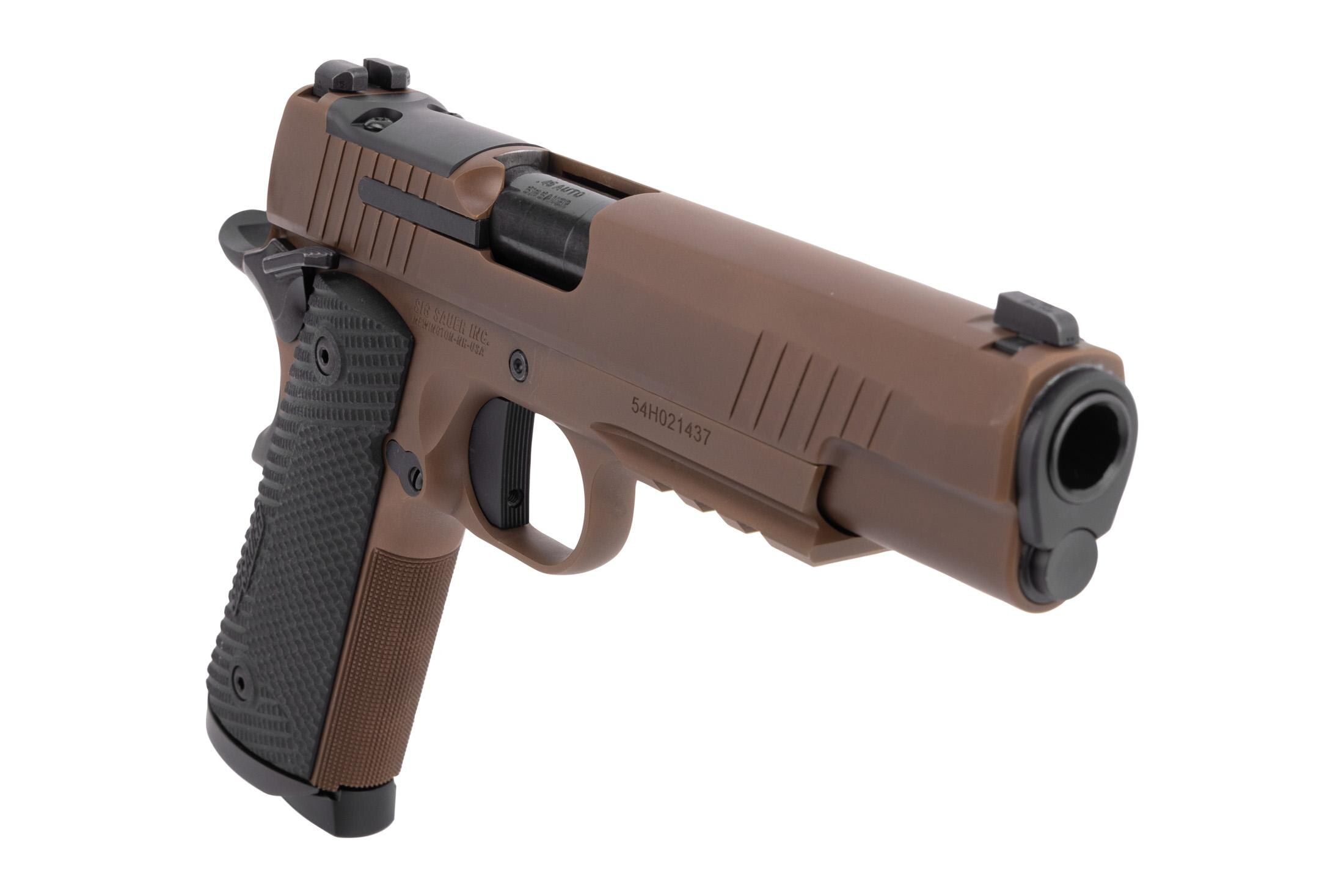 Sig Sauer 1911 X Series 45ACP Pistol with Manual Safety - Coyote - 5